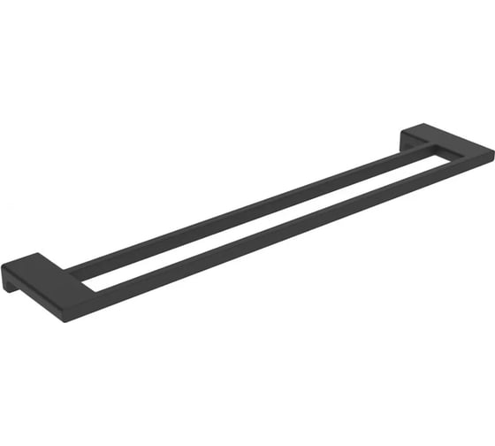 Полотенцедержатель двойной ViEir нержавеющая сталь, черный, V5218-C 1