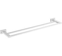 Полотенцедержатель двойной настенный ViEir нержавеющая сталь, белый, для ванной комнаты, V5018-F