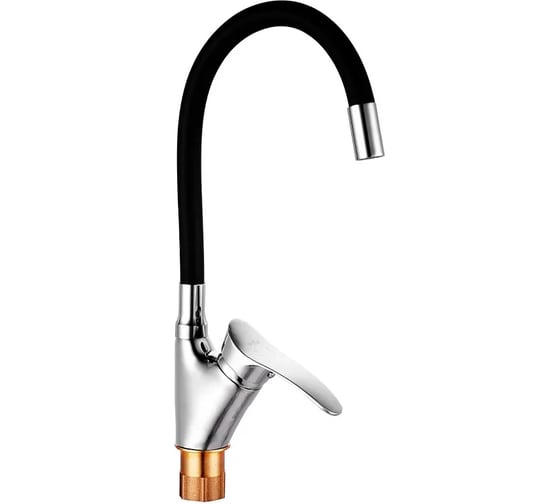 Смеситель для кухни однорычажный ViEiR с гибким изливом, черный V184021-C 1