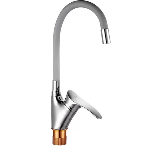 Смеситель для кухни однорычажный ViEiR с гибким изливом, серый V184021-H 1