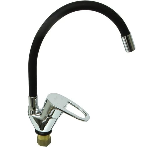 Смеситель для кухни однорычажный ViEiR с гибким изливом, черный V194021-C 1