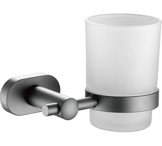 Стакан настенный VIEIR для ванной комнаты, для хранения зубных щеток и аксессуаров, стекло + металл, хромированный держатель, V5105 1