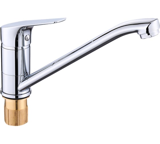 Смеситель для кухни однорычажный ViEiR с низким изливом, латунь, хром V063522 1