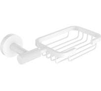 Мыльница VIEIR настенная решетчатая, нержавеющая сталь, белый, V5504-F