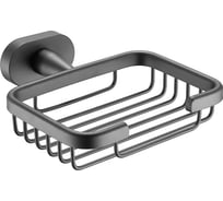 Мыльница VIEIR настенная из нержавеющей стали, графит, настенное крепление для ванной комнаты, V5104-G