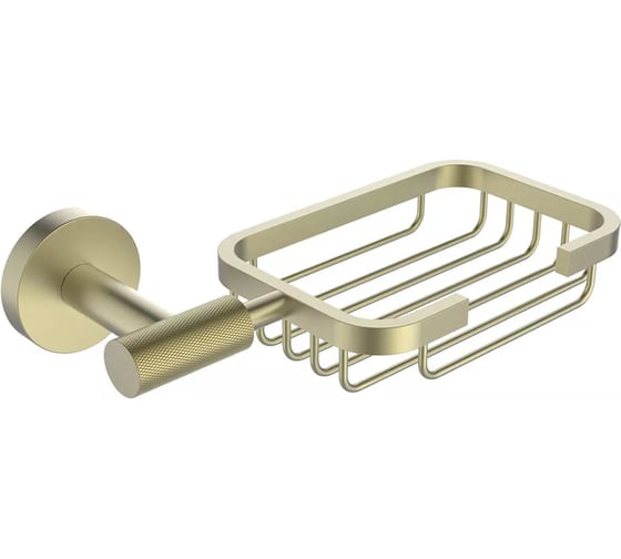 Мыльница VIEIR настенная решетчатая, нержавеющая сталь, матовое золото, V5504-S 1