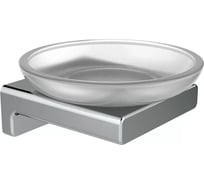 Мыльница VIEIR настенная стеклянная, нержавеющая сталь, хром, V5203