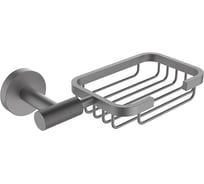 Мыльница VIEIR настенная решетчатая, нержавеющая сталь, графит, V5504-G