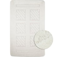 Коврик в ванную КЛАССИК УНИ КВАДРАТЫ, одинарный БЕЖЕВЫЙ, 55х90 см, 100% полиэстер Санакс 00290