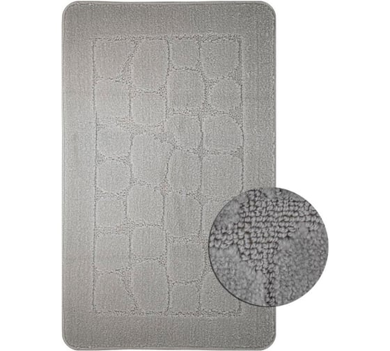 Коврик в ванную САНАКС CLASSIC UNI КВАДРАТЫ, одинарный, 55х90 см, полиэстер 00332 1