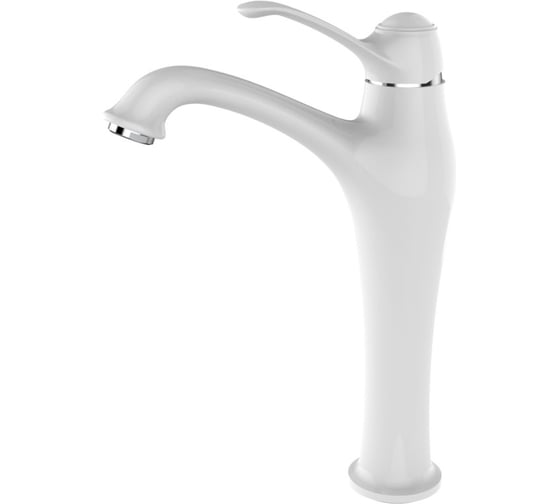 Смеситель для чаши однорычажный высокий ViEiR белый для накладной раковины V413512-F 1