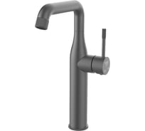 Смеситель для чаши однорычажный высокий ViEiR графит современный корпус для накладной раковины V403515-G