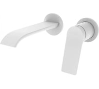 Встроенный смеситель для раковины настенный ViEiR белый скрытый монтаж V343513-F