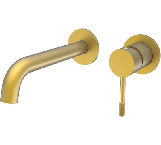 Встроенный смеситель для раковины ViEiR матовое золото настенный излив скрытый монтаж для умывальника V403513-S 1