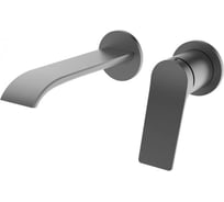 Встроенный смеситель для раковины настенный ViEiR графит скрытый монтаж V343513-G