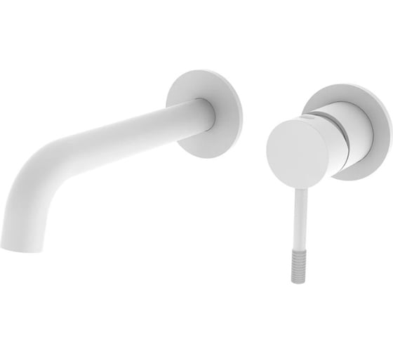 Встроенный смеситель для раковины ViEiR белый настенный излив скрытый монтаж для умывальника V403513-F 1