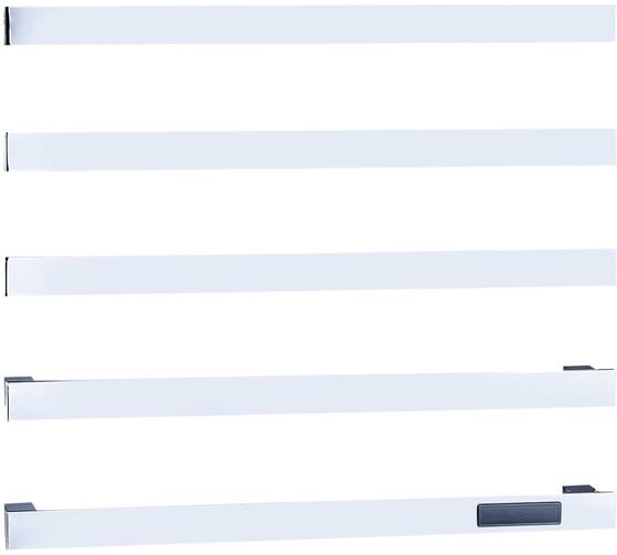 Встроенный электрический полотенцесушитель скрытого монтажа ViEiR, 5 полок, квадратный дизайн, цвет хром, для ванной комнаты, VRMA10-5 1