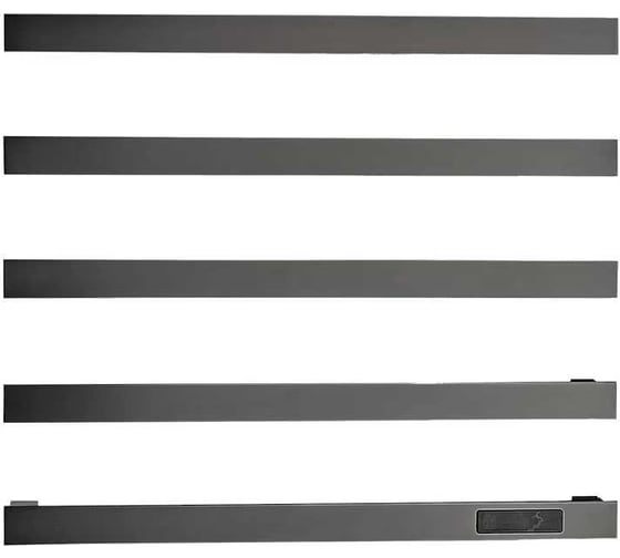 Встроенный электрический полотенцесушитель скрытого монтажа ViEiR, 5 полок, квадратный дизайн, цвет графит, для ванной комнаты, VRMA10-5G 1