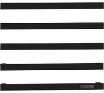 Встроенный электрический полотенцесушитель скрытого монтажа ViEiR, 5 полок, квадратный дизайн, цвет черный, для ванной комнаты, VRMA10-5C