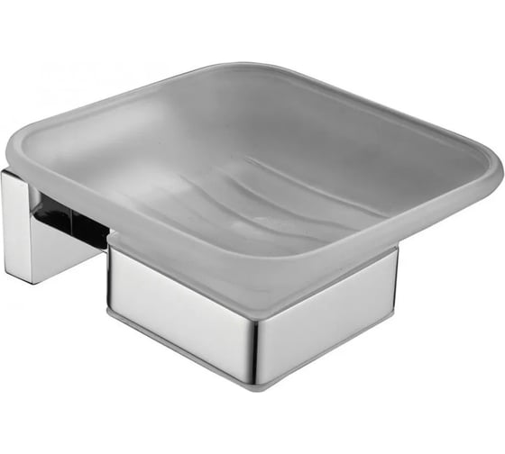 Мыльница настенная стеклянная ViEir, хром, V5003 1