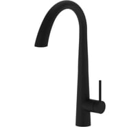 Смеситель для кухни однорычажный ViEiR высокий с выдвижной лейкой черный для кухонной мойки V15058-C