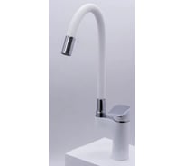 Смеситель однорычажный для кухни ViEiR с высоким поворотным изливом, белый, V263521-FF