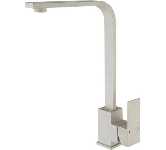 Смеситель для кухни квадратный высокий однорычажный ViEiR нержавеющая сталь светло-бежевый для кухонной мойки V15021-B 1