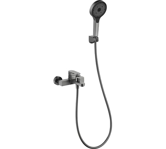 Смеситель для ванны однорычажный ViEiR с коротким изливом графит для ванны и душа V283531-G 1