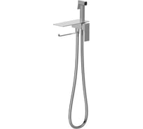 Смеситель встроенный ViEiR с гигиеническим душем полкой и держателем полотенца хром для биде и гигиенического душа V393052