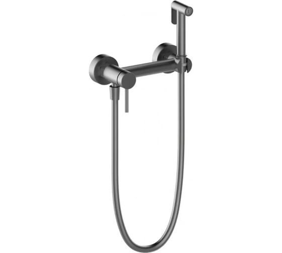 Смеситель настенный ViEiR с гигиеническим душем графит комплект со шлангом и лейкой V462552-G 1