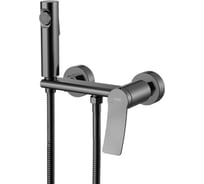 Смеситель однорычажный для душа биде ViEiR графит настенный гигиенический комплект V483051-G