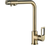 Смеситель для кухни ViEiR под фильтр высокий Г-образный, бронза V15008-D