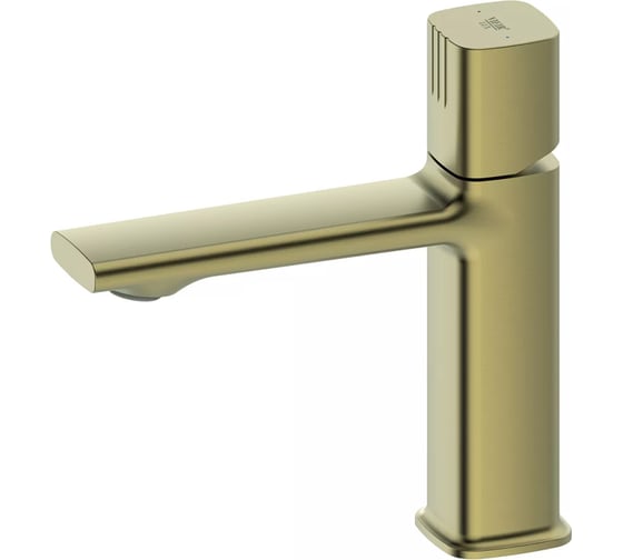 Смеситель для раковины однорычажный ViEiR матовое золото, стандартный излив V472611-S 1