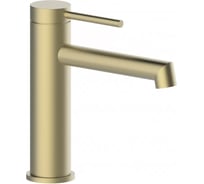 Смеситель для раковины однорычажный ViEiR нержавеющая сталь, матовое золото сатин V462511-S