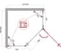 Душевой уголок BelBagno KRAFT-P-1-80-C-Cr-R 7