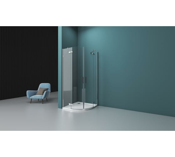 Душевой уголок BelBagno KRAFT-R-2-90-C-Cr