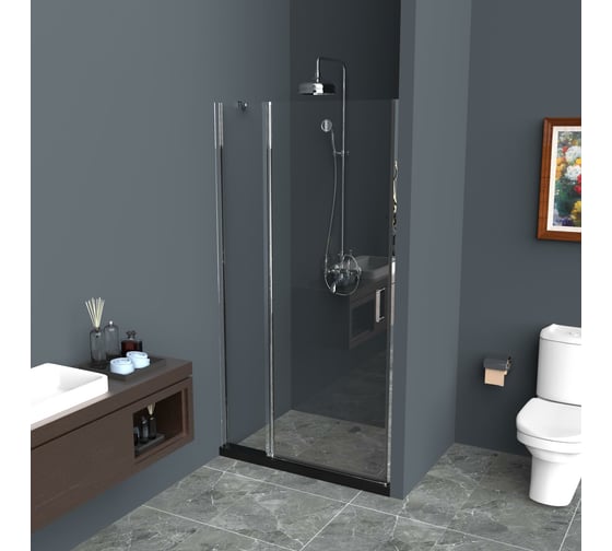 Душевая дверь BelBagno UNO-B-11-30+60-C-Cr