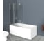 Душевая шторка на ванну-L BelBagno UNO-V-11-100/150-P-Cr 1