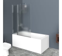 Душевая шторка на ванну-L BelBagno UNO-V-11-120/150-P-Cr
