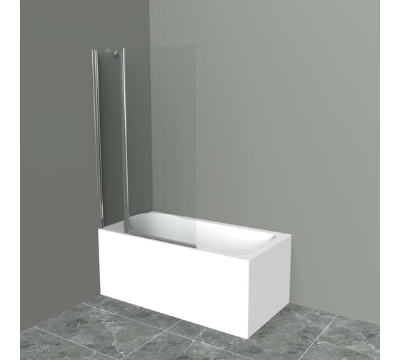 Душевая шторка на ванну BelBagno UNO-V-11-90/150-C-Cr