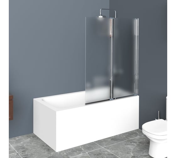 Душевая шторка на ванну BelBagno UNO-V-2-90/150-P-Cr-L