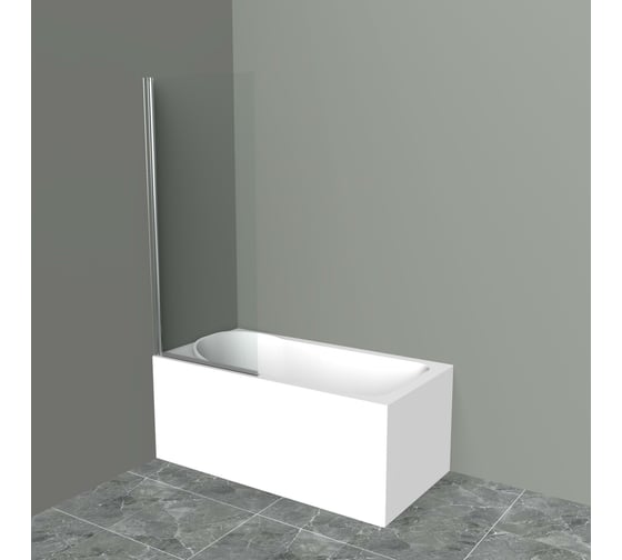 Душевая шторка на ванну BelBagno UNO-V-1-90/150-C-Cr 1
