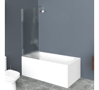 Душевая шторка на ванну-L BelBagno UNO-V-1-75/150-P-Cr