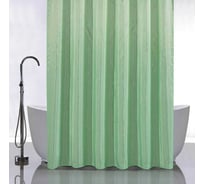Штора однотонная САНАКС салатовая, в ванную комнату, полиэстэр 03-05