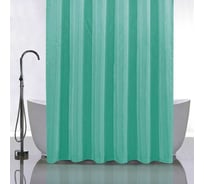 Штора однотонная САНАКС бирюза, в ванную комнату, полиэстэр 03-12