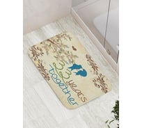 Коврик противоскользящий JoyArty "33 года вместе" для ванной, сауны, бассейна, bath_7757