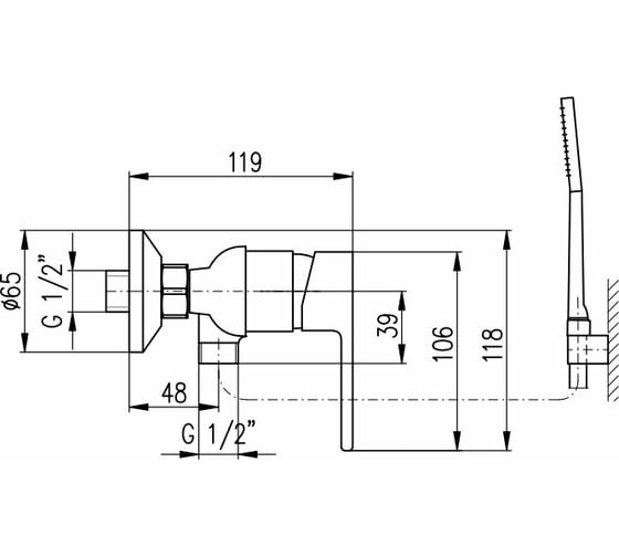 Смеситель RavSlezak VT481.5/1CB