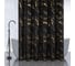Штора САНАКС с рисунком чёрный мрамор с золотом, в ванную комнату, без колец - полиэстэр 01-108 1