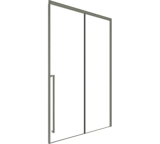 Душевая дверь Timo TDSS-150/13C-8R, раздвижные, 1500x2000, профиль никель, стекло прозрачное 8 мм T51R 1