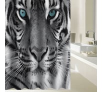 Шторка в ванную комнату BRIMIX фотопечать, ТИГР 02-20